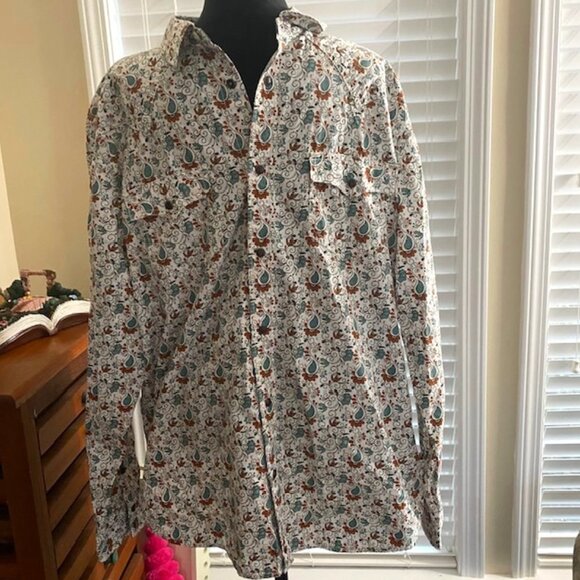 Cody James Western Style Apparel Long Sleeve Shirt Like New Size Large - Picture 1 of 7